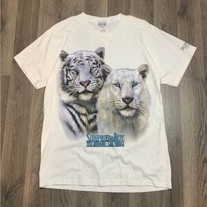 Vintage 1990s Siegfried And Roy The Mirage Las Vegas Tiger Shirt Mens Medium